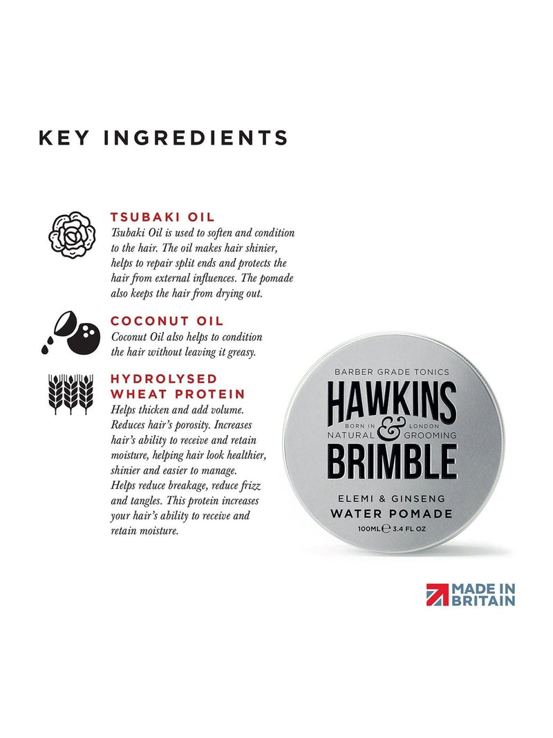Hawkins & Brimble water pomade 100ml, UK version
