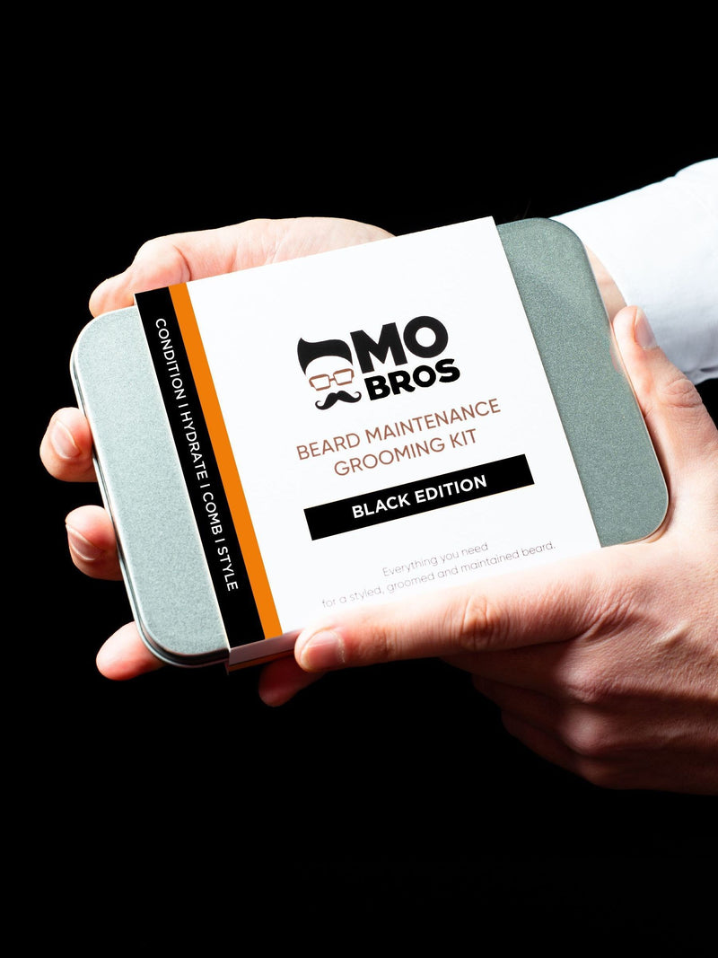Mo Bros XL Black Edition Beard Care Kit, imported from the UK
