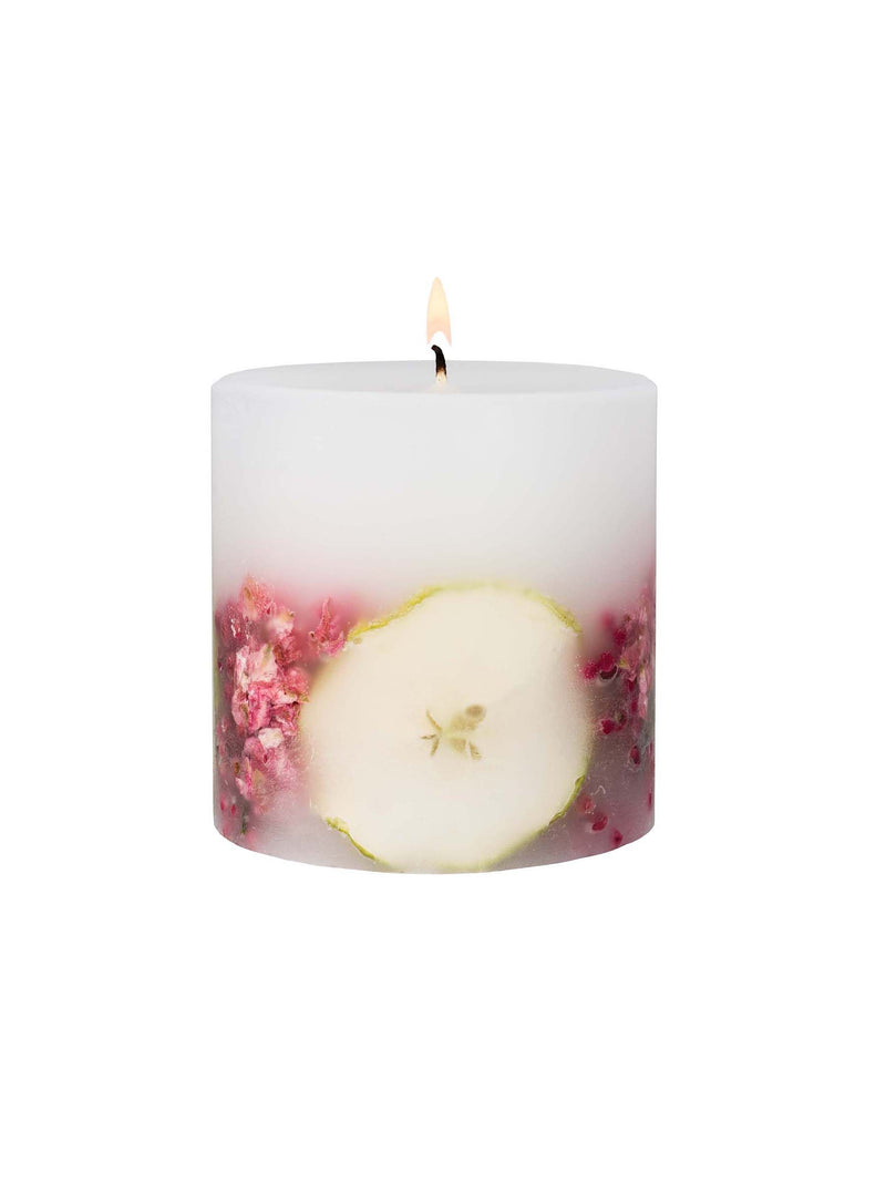 Stoneglow Apple & Pear Blossom pillar scented candle (British brand)