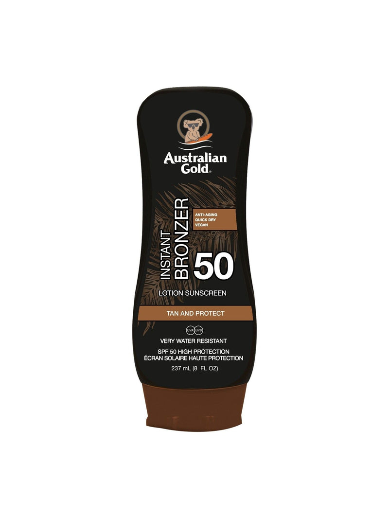 Australian Gold SPF 50 instant bronzer sun lotion 237ml - British product