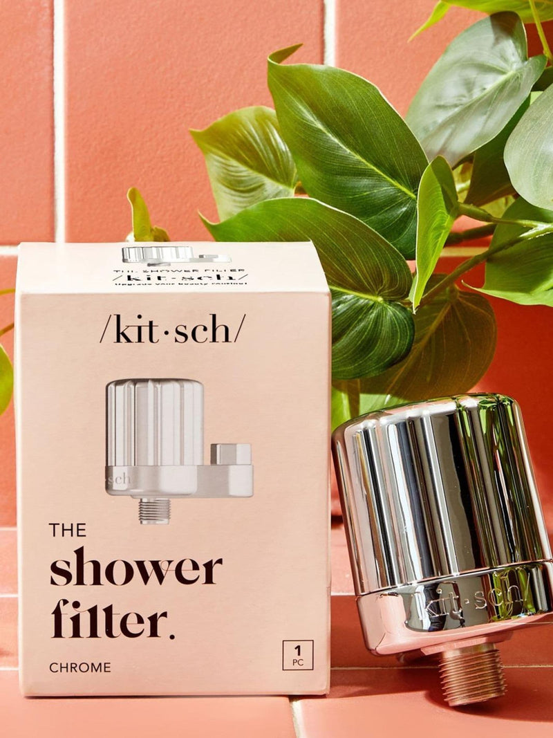 Kitsch chrome shower filter, imported from the UK