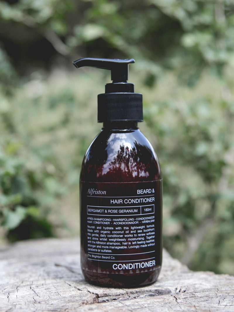 The Brighton Beard Co. Alfriston Bergamot and Rose Geranium beard and hair conditioner (British brand)