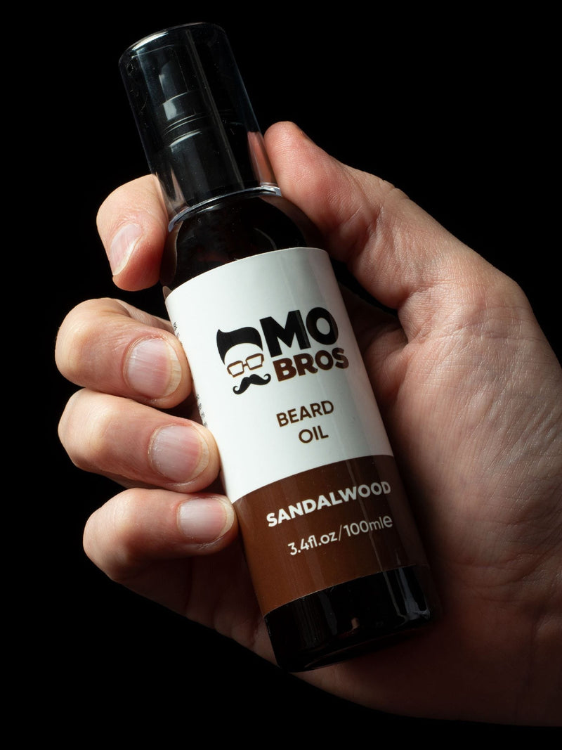Mo Bros sandalwood beard oil 100ml, imported from the UK