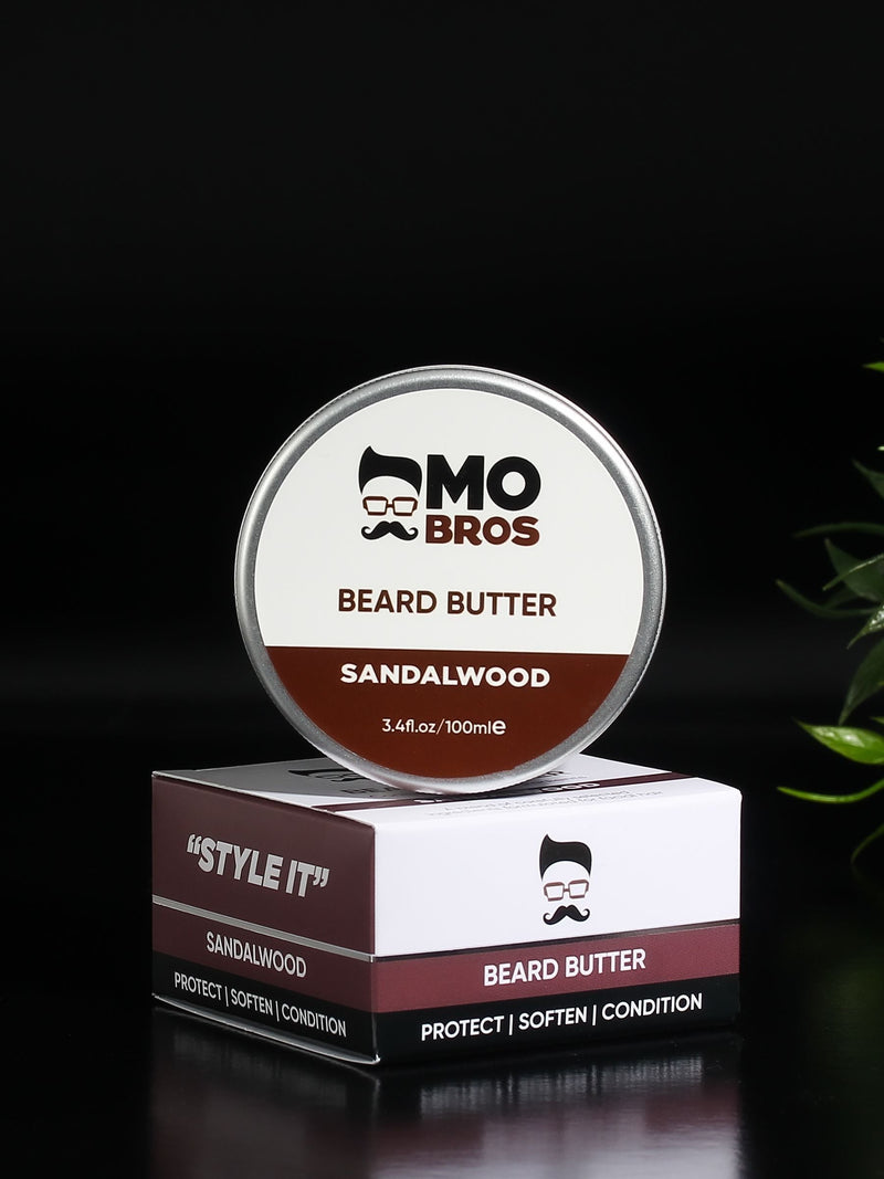 Mo Bros beard butter sandalwood 100ml, imported from the UK