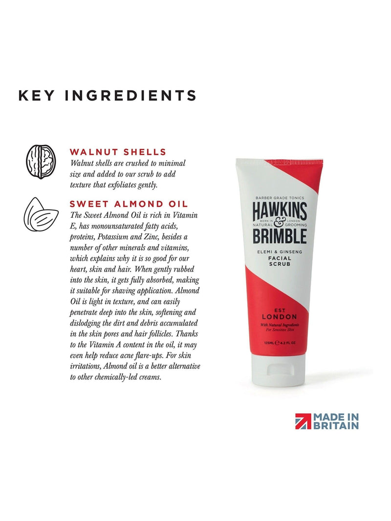 Hawkins & Brimble Facial Scrub 125 ml, UK version