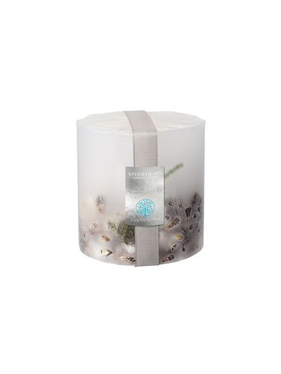 Next Stoneglow Ocean Natures Gift Pillar Scented Candle- Buy online at McGrocer