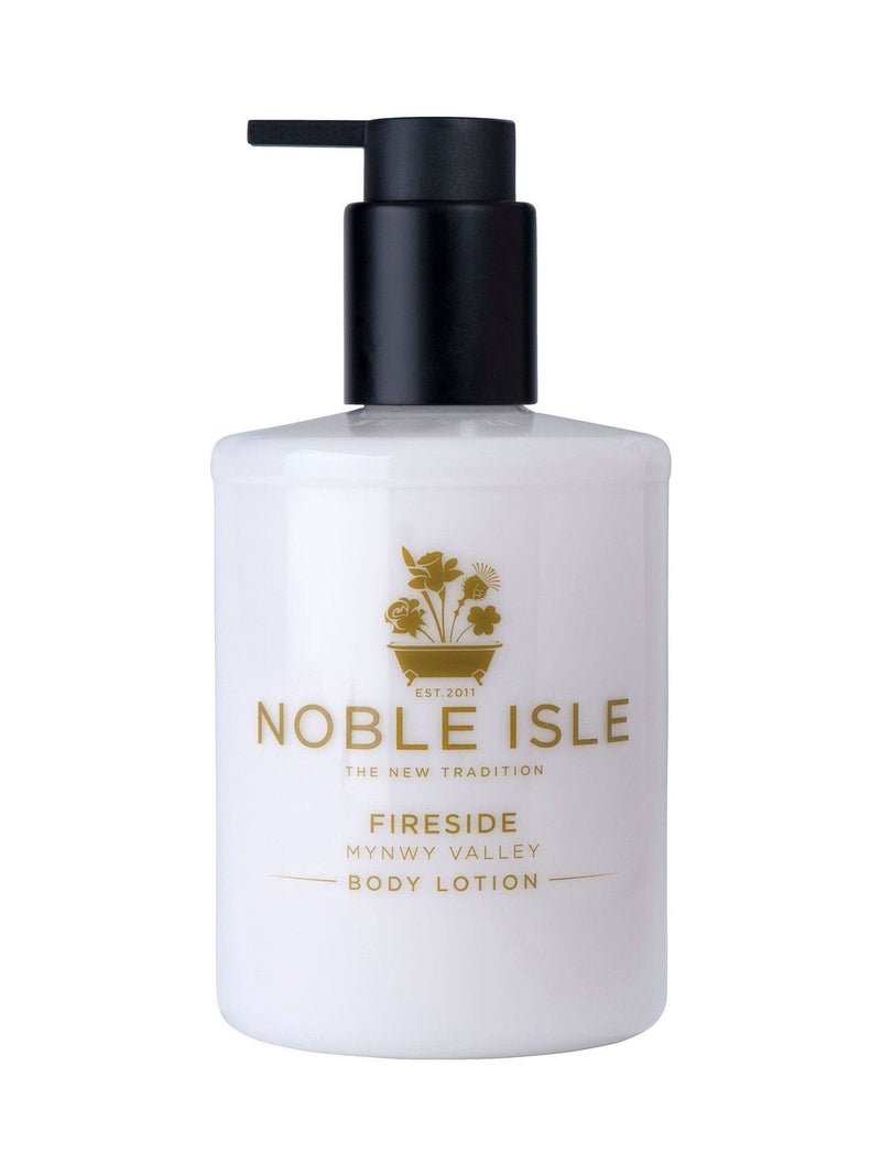 Noble Isle Fireside Luxury Body Lotion, imported from the UK
