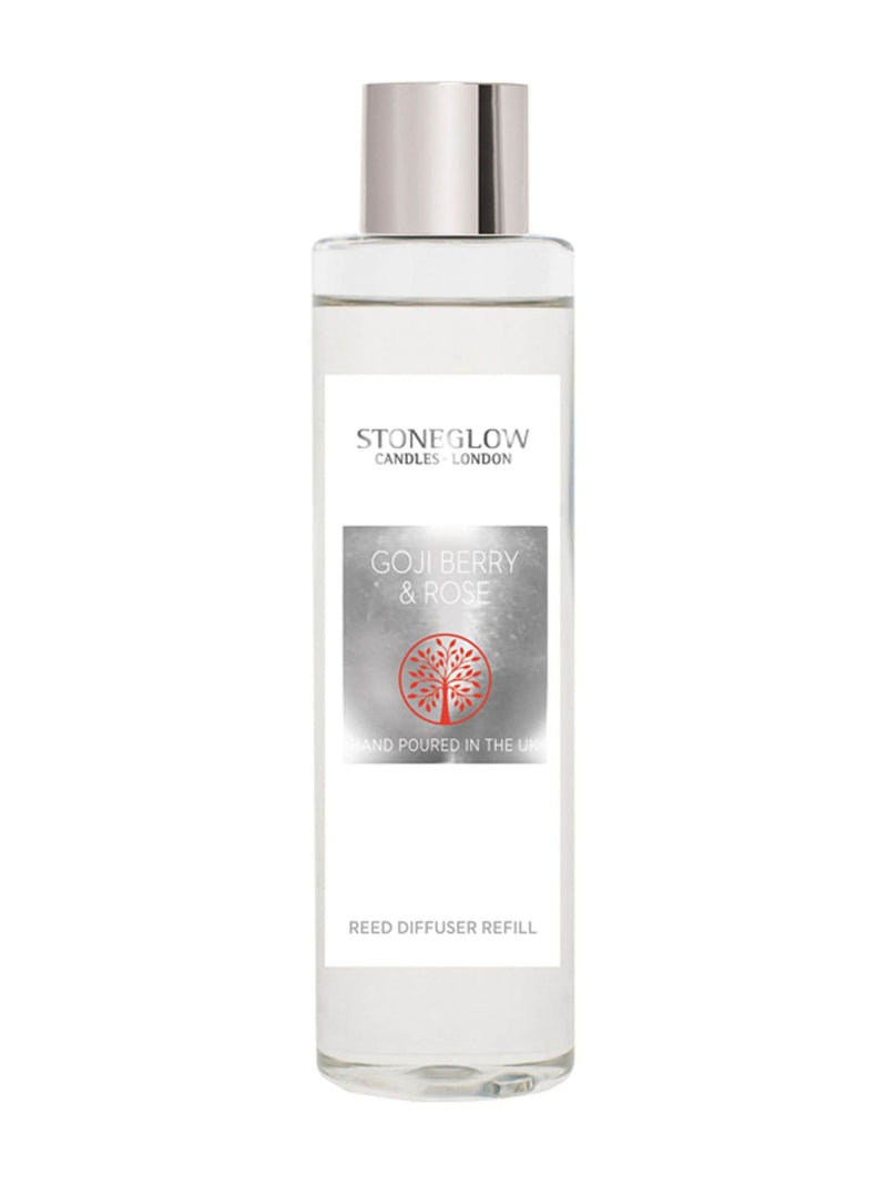 Stoneglow Goji Berry & Rose reed diffuser refill 210ml (British brand)