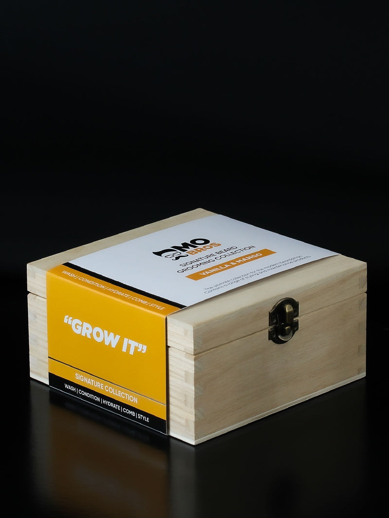 Mo Bros beard grooming kit vanilla and mango, imported from the UK