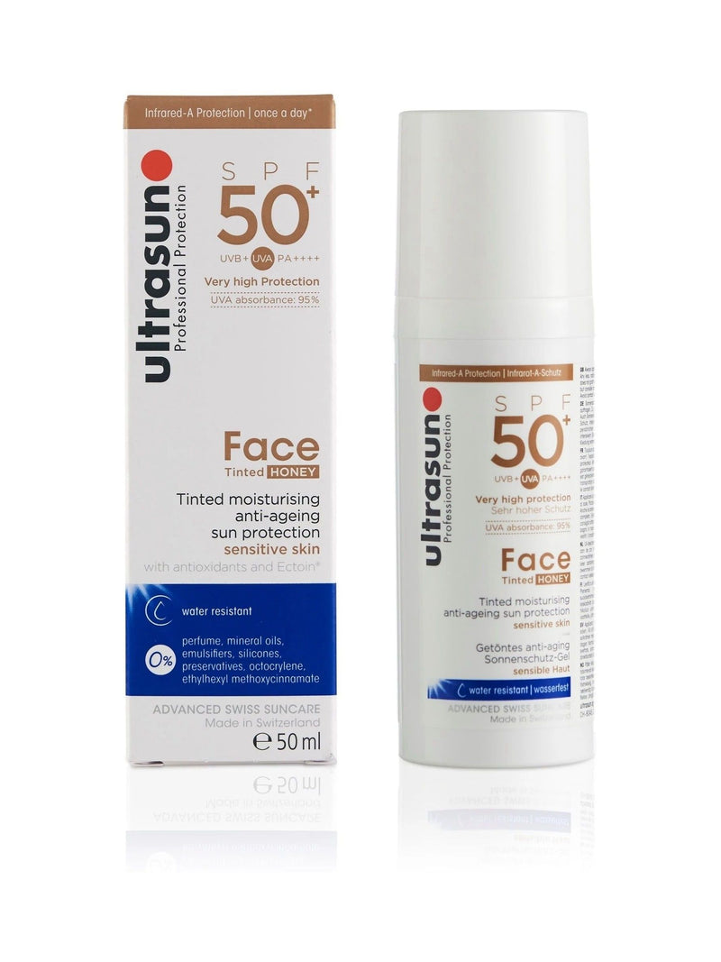 Ultrasun SPF 50 Tinted Face Cream 50ml (British brand)