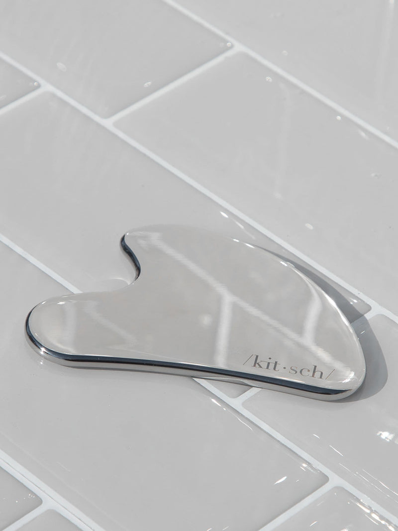 Kitsch stainless steel Gua Sha facial massage tool, UK version