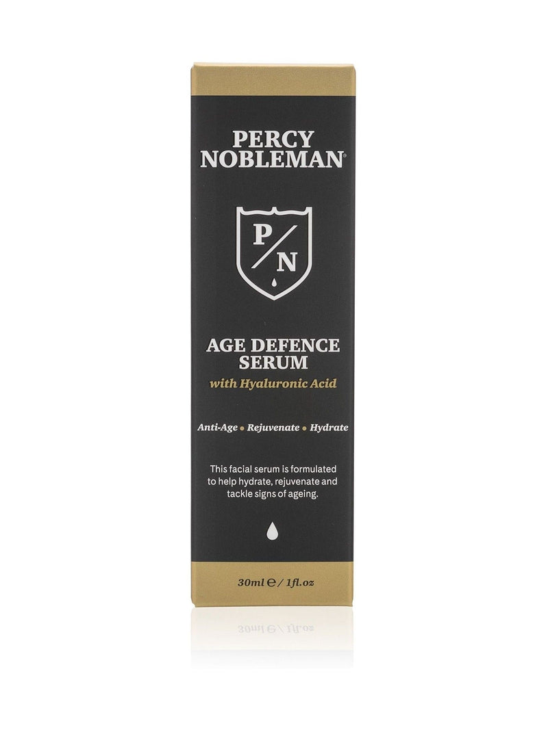 Percy Nobleman Age Defence Serum with Hyaluronic Acid 30ml, imported from the UK