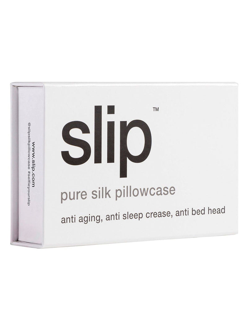 Slip white pure silk standard pillowcase - British product