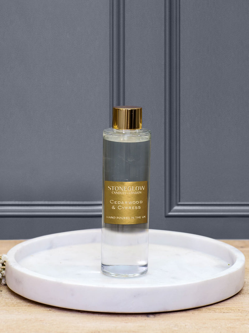 Stoneglow Cedarwood & Cypress reed diffuser refill 210ml (British brand)
