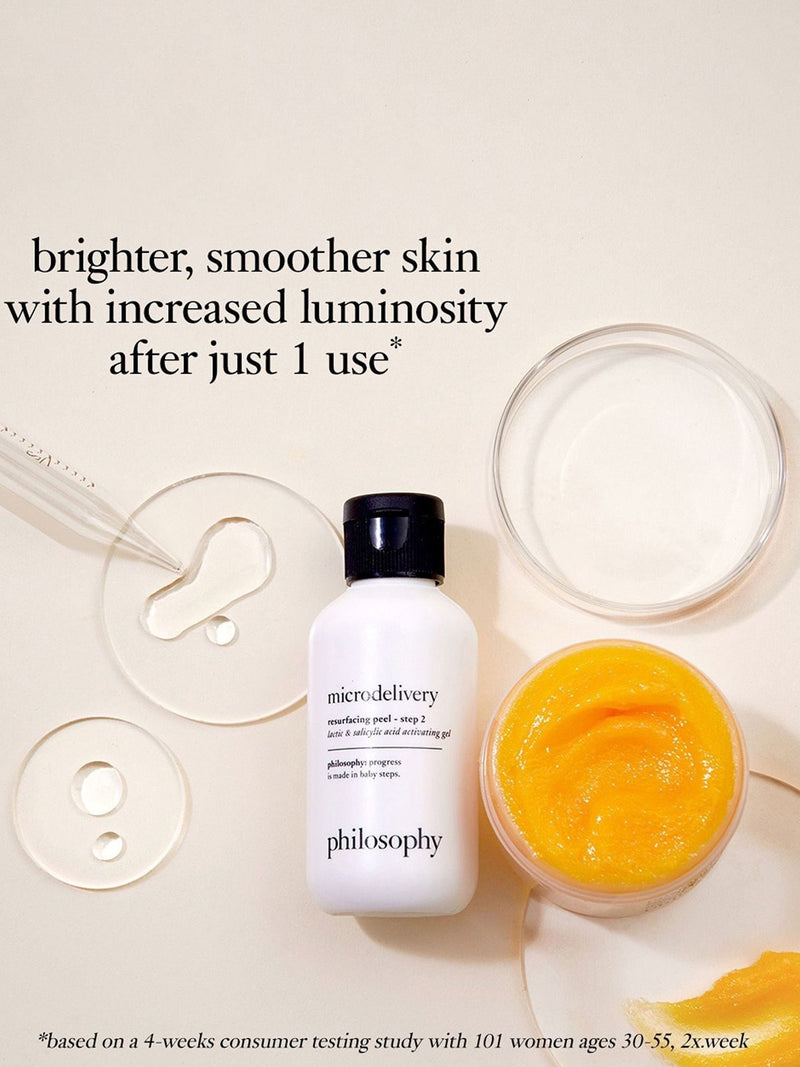 Philosophy Microdelivery Vitamin C Resurfacing Peel Gift Set, imported from the UK