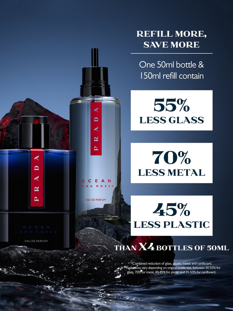 Prada Luna Rossa Ocean eau de parfum 150ml, imported from the UK