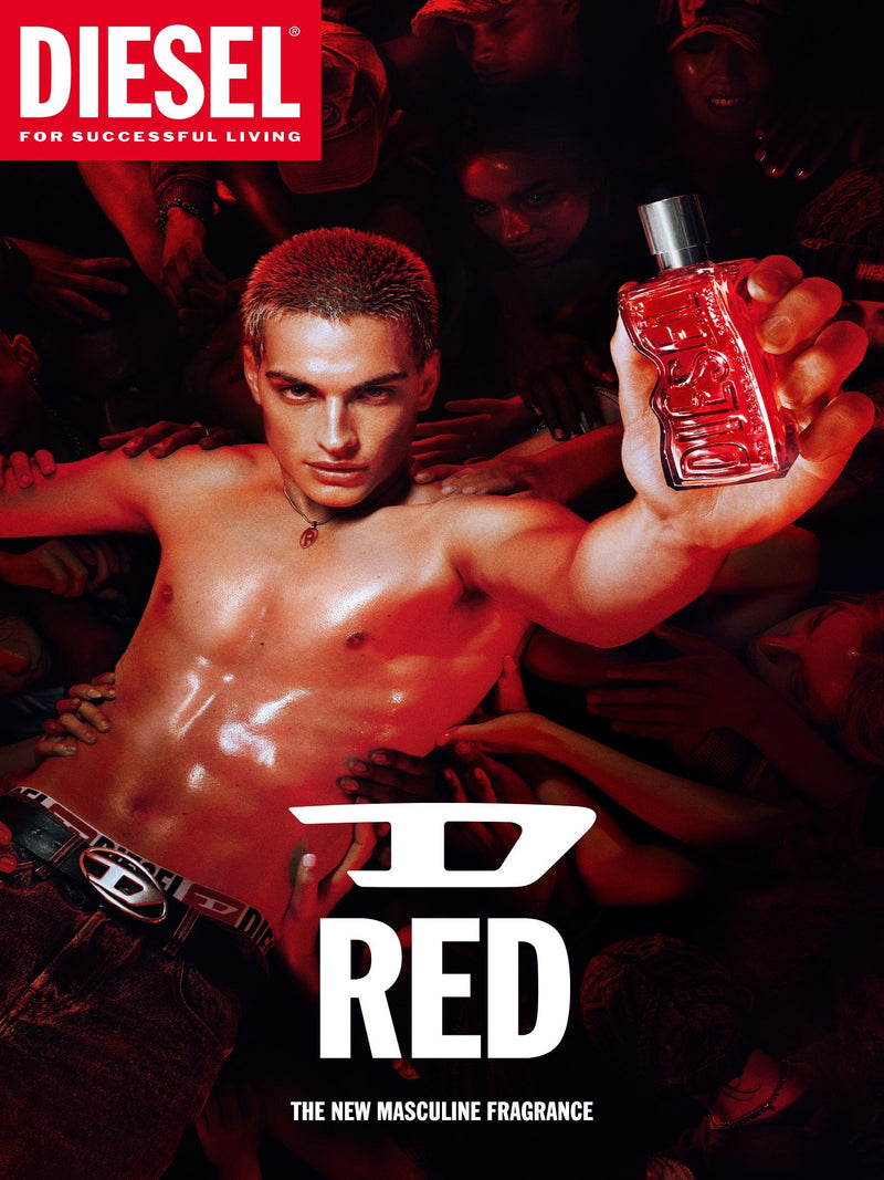 Diesel D RED men's eau de parfum - British product