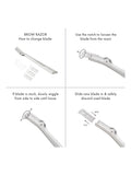 Tweezerman Brow Razor Replacement Blades (British brand)