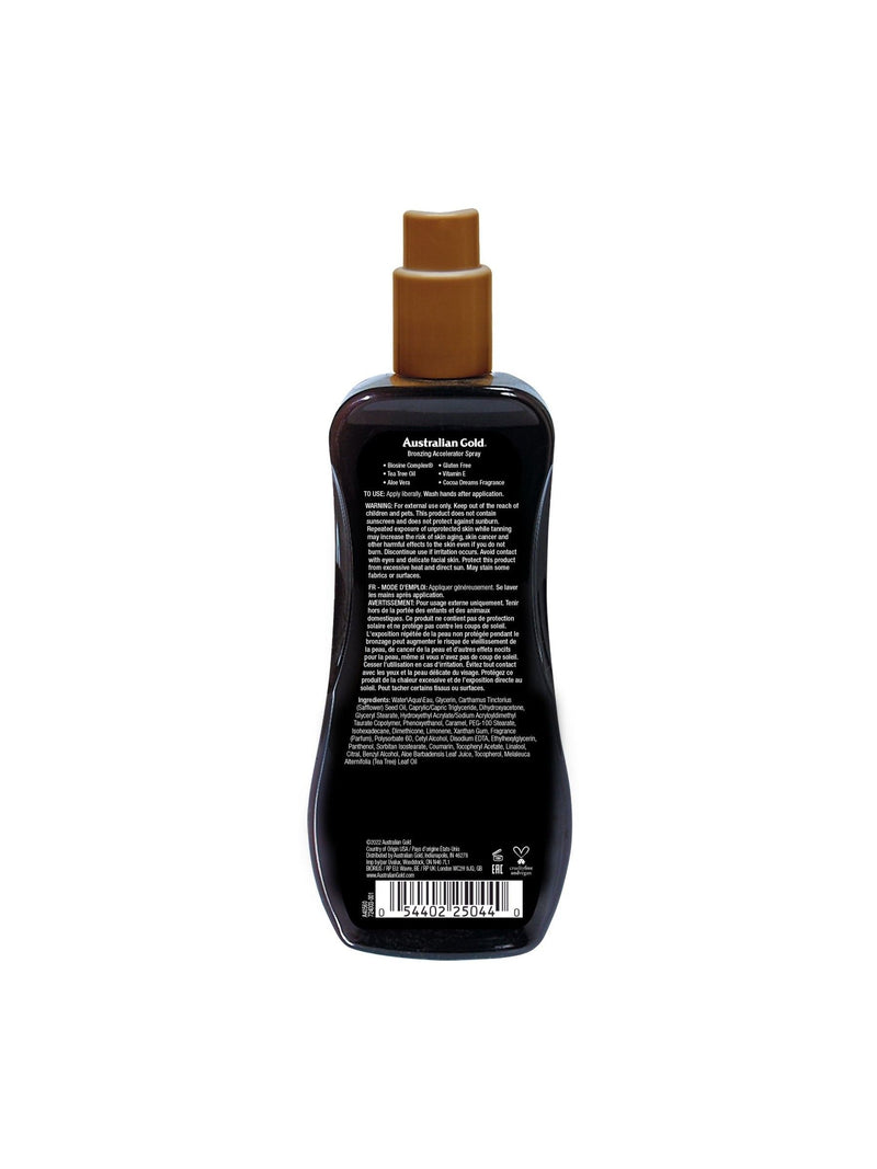 Australian Gold dark tanning accelerator spray 237ml - British product