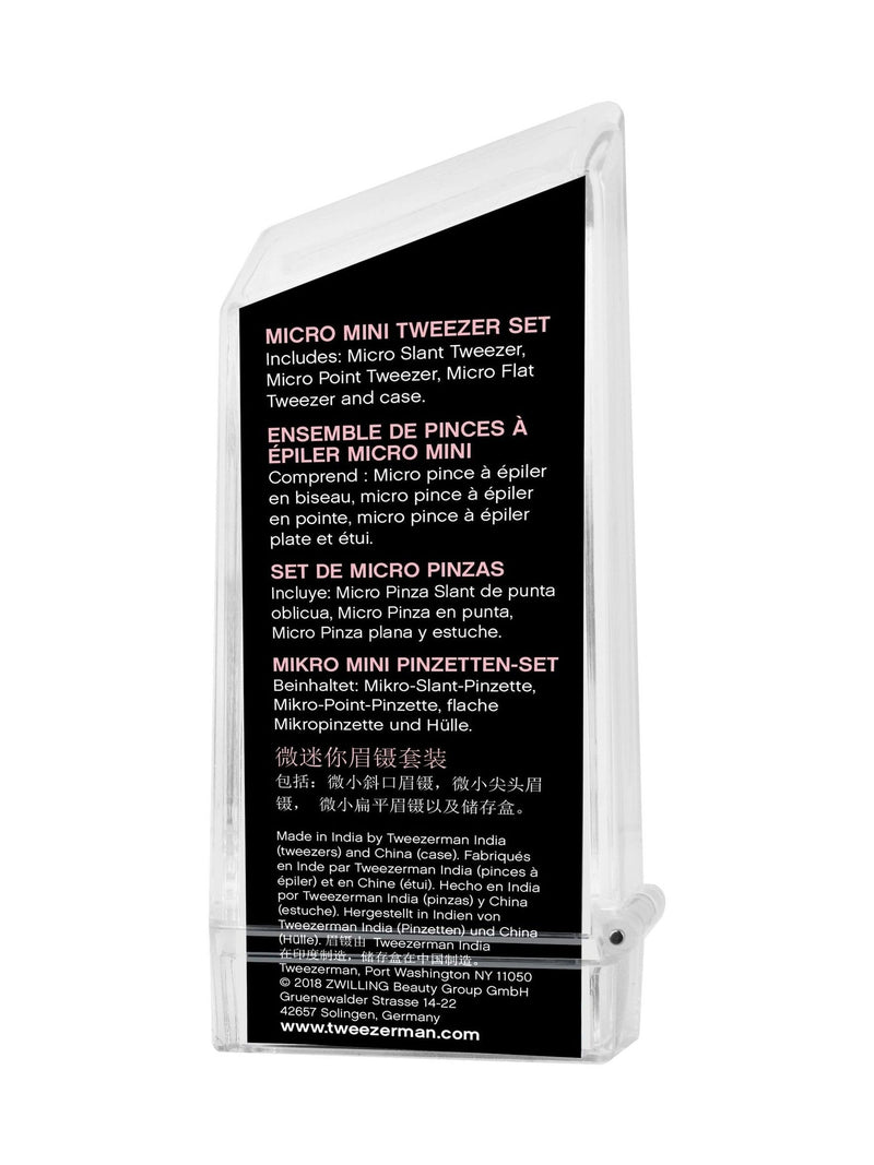 Tweezerman micro mini tweezer set (British brand)