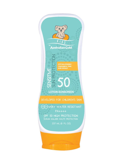 Next Australian Gold Kids SPF 50 Sensitive Lotion Sun Cream 237ml- Buy online at McGrocer