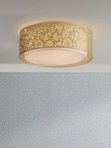 Next Laura Ashley Champagne Sweet Alyssum Flush Ceiling Light- Buy online at McGrocer