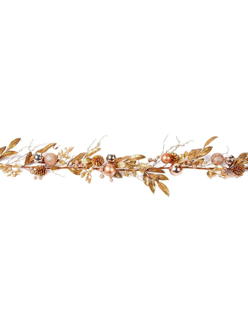 Premier Decorations rose gold Christmas garland 180cm (British brand)