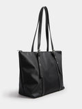 Yours Curve black buckle strap tote bag - British product