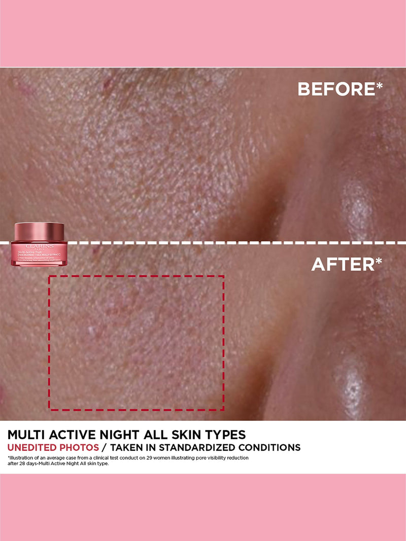 Clarins all skin types multi-active night cream 50ml - British product