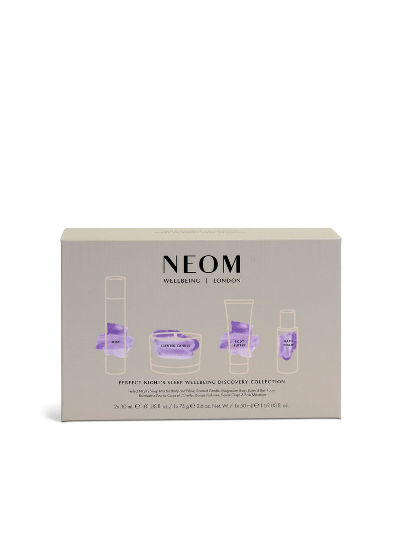 NEOM sleep wellbeing gift set, imported from the UK