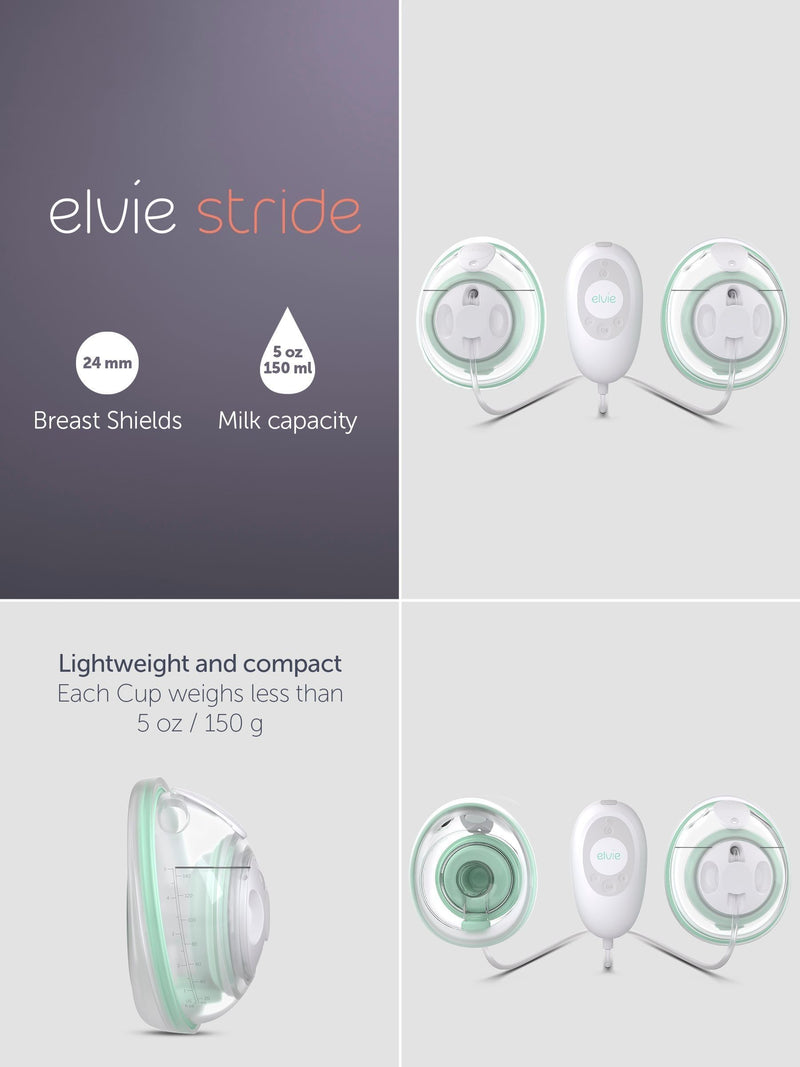 Elvie Stride double electric breast pump, UK version