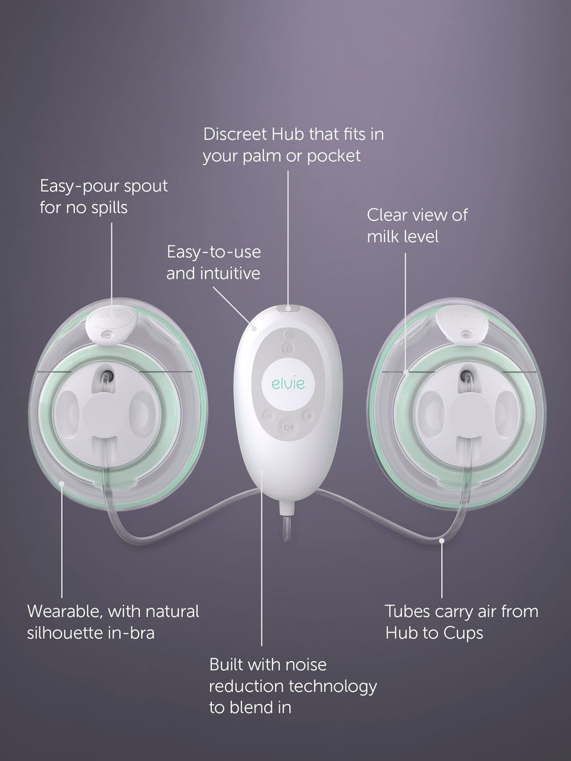 Elvie Stride double electric breast pump, UK version
