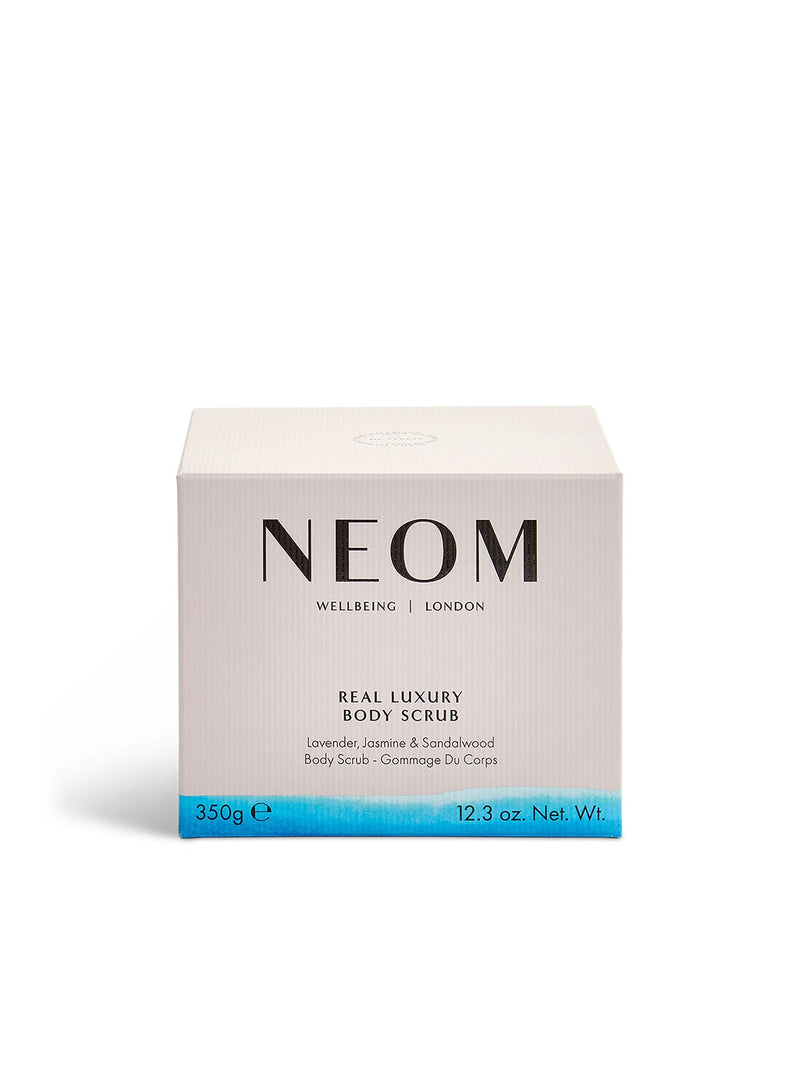 NEOM Real Luxury Body Scrub 350g, imported from the UK