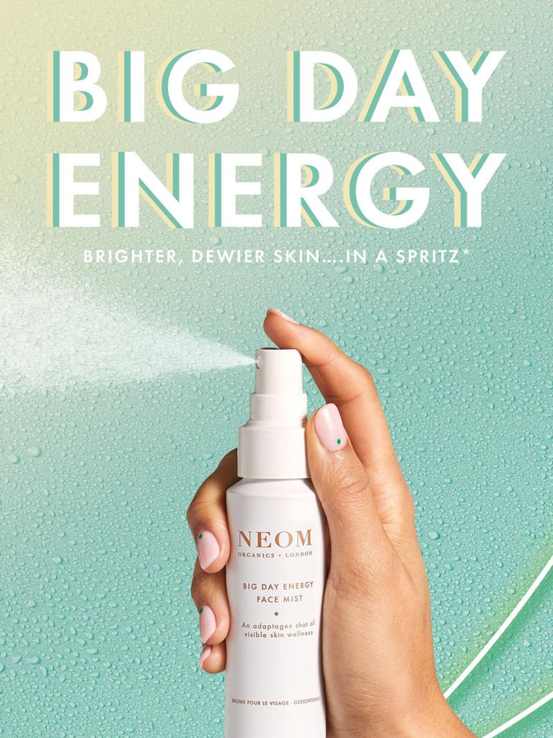 NEOM Big Day Energy face mist 75ml, imported from the UK