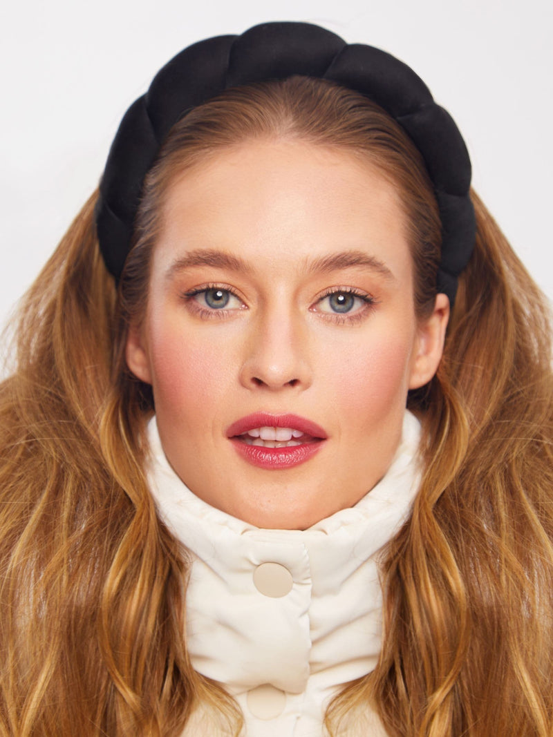 Kitsch puffy cloud fashion black headband (British brand)