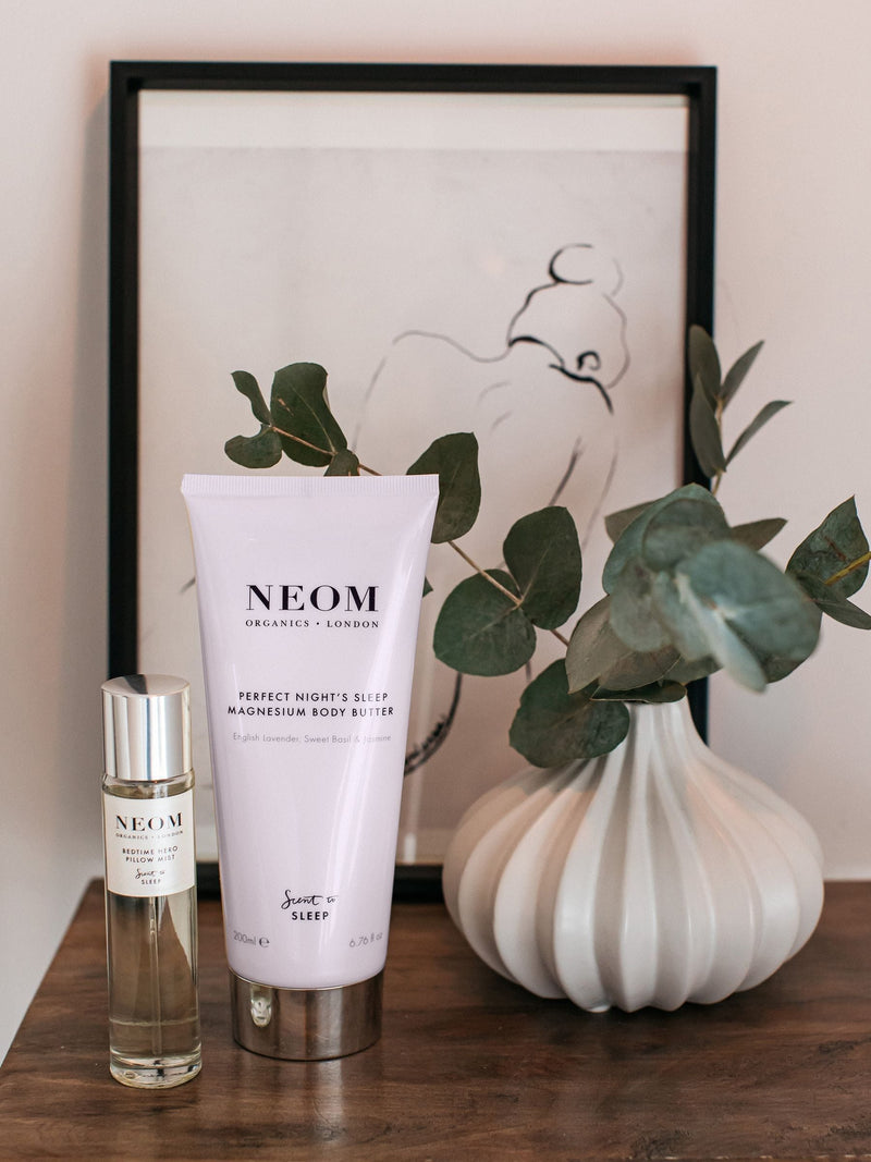NEOM Perfect Nights Sleep Magnesium Body Butter 200ml, imported from the UK