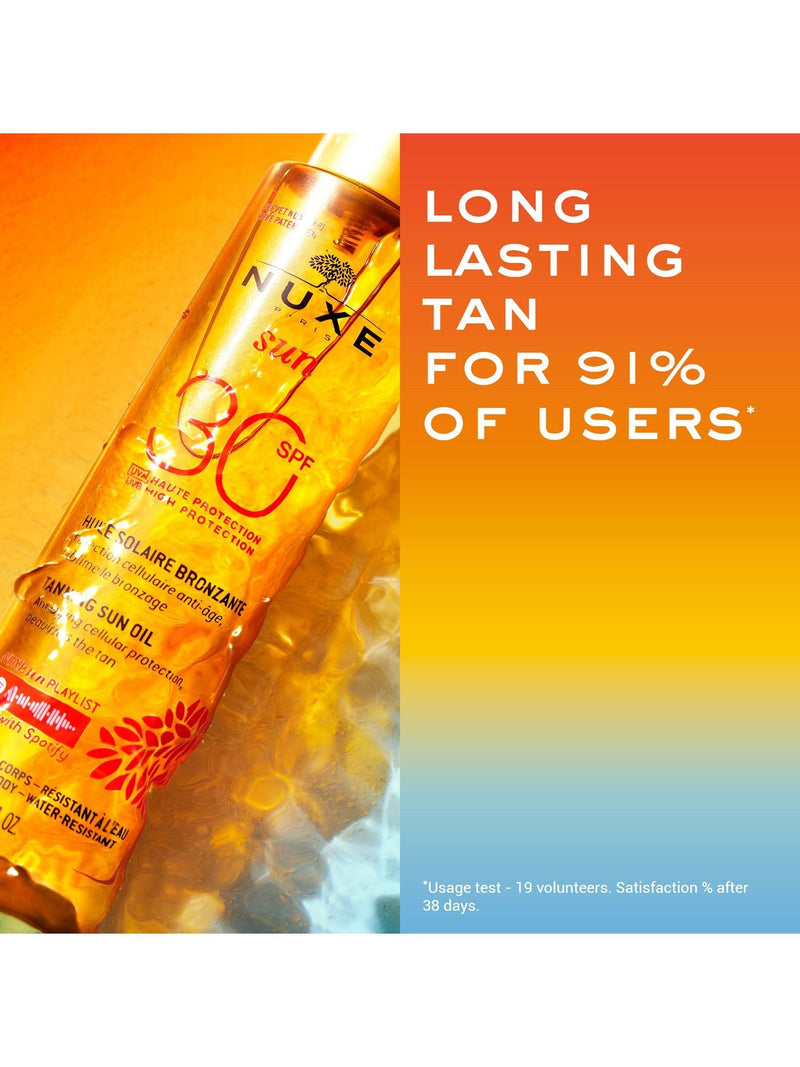 Nuxe Sun Tanning Oil SPF 30 150ml, imported from the UK