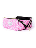 The Flat Lay Co. baby pink leopard makeup box bag 22cm x 11cm x 11cm (British brand)