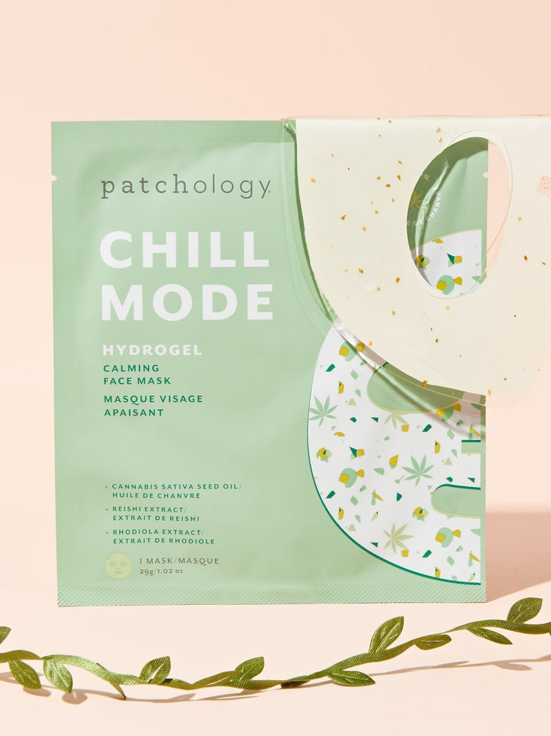 Patchology Chill Mode calming hydrogel face mask, imported from the UK