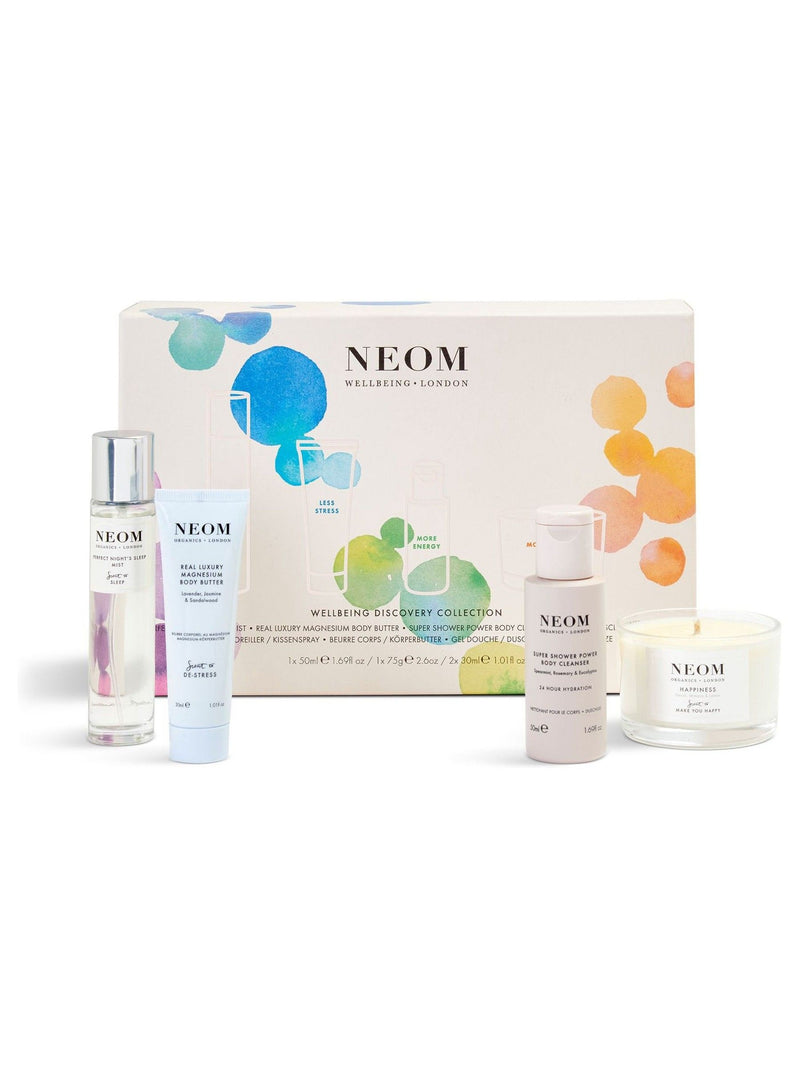 NEOM Wellbeing Discovery Collection aromatherapy set, imported from the UK