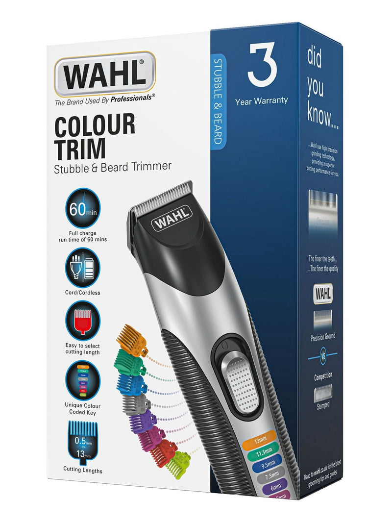 Wahl Colour Trim Stubble and Beard Trimmer Kit (British brand)