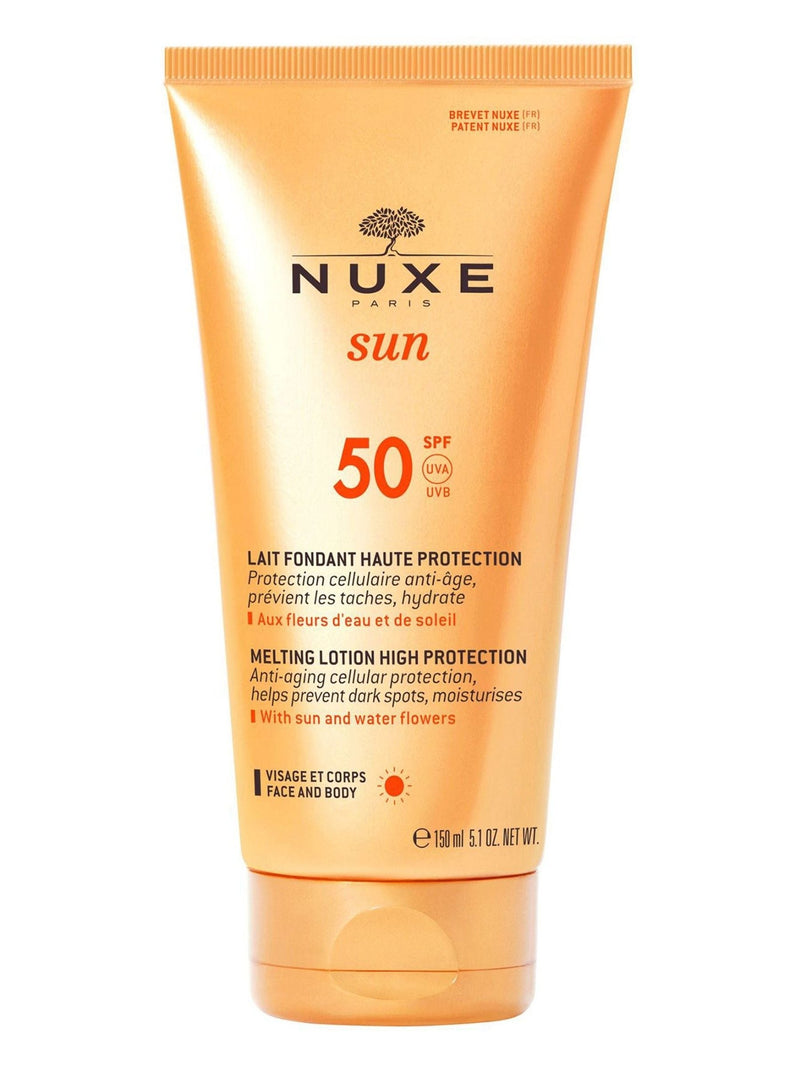 Nuxe Sun SPF50 High Protection Melting Lotion 150ml, imported from the UK
