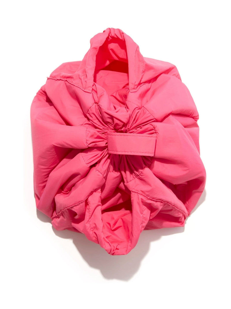 The Flat Lay Co. pink parachute open flat drawstring makeup bag 18cm (British brand)