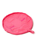 The Flat Lay Co. pink parachute open flat drawstring makeup bag 18cm (British brand)