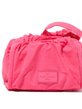 The Flat Lay Co. pink parachute open flat drawstring makeup bag 18cm (British brand)