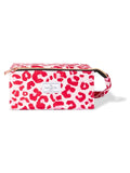 Flat Lay Co. open box makeup bag, pink leopard, UK version