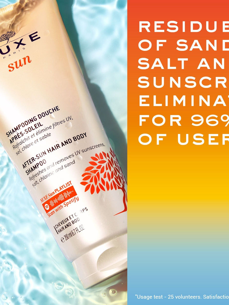 Nuxe after sun hair and body shampoo 200ml, imported from the UK