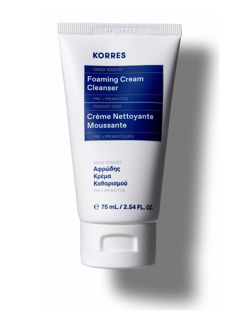 Korres Greek Yoghurt Pre+Probiotics Foaming Cream Cleanser 75ml, UK version