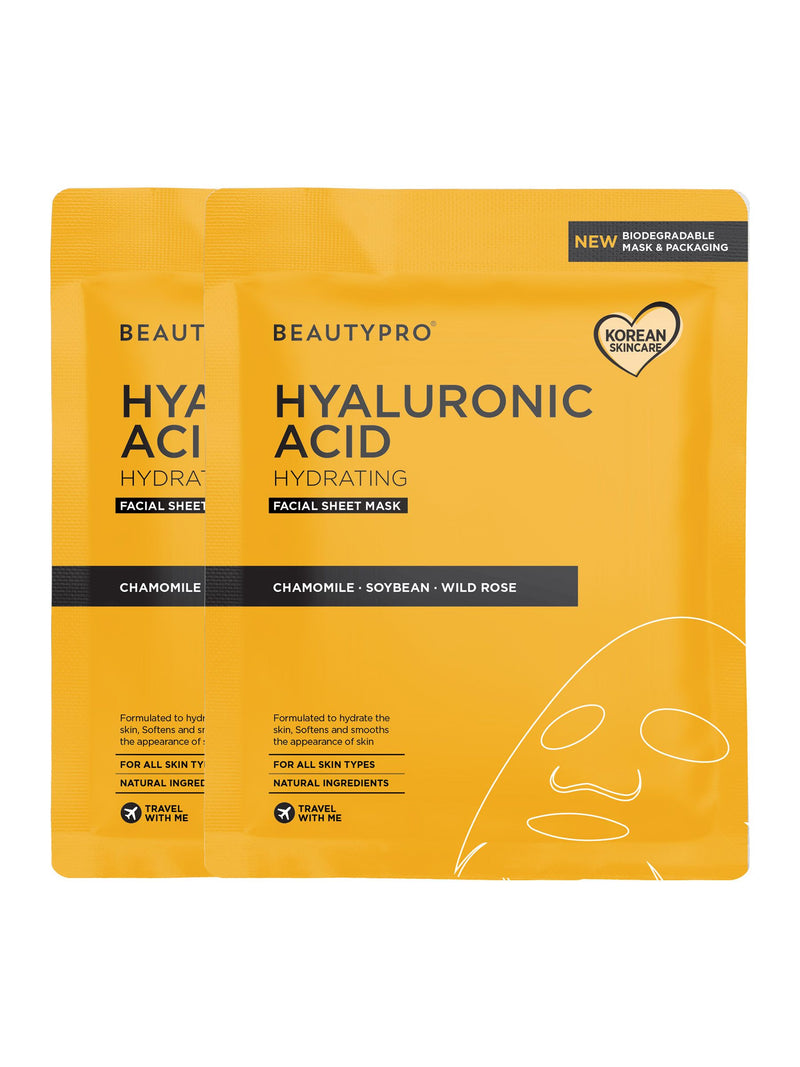 BeautyPro Hyaluronic Acid Mask Bundle 2 Masks - British product