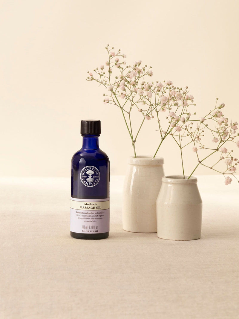 Neals Yard Remedies Mother's Massage Oil, imported from the UK